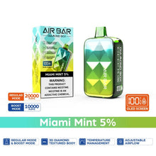 Load image into Gallery viewer, Miami Mint Air Bar Diamond Box Disposable Vape