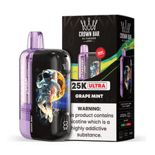 Load image into Gallery viewer, Grape Mint / Single Al Fakher Crown Bar Ultra 25K Vape Disposable