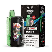 Load image into Gallery viewer, Gum Mint / Single Al Fakher Crown Bar Ultra 25K Vape Disposable