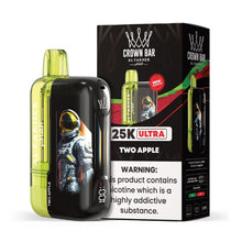 Load image into Gallery viewer, Two Apple / Single Al Fakher Crown Bar Ultra 25K Vape Disposable
