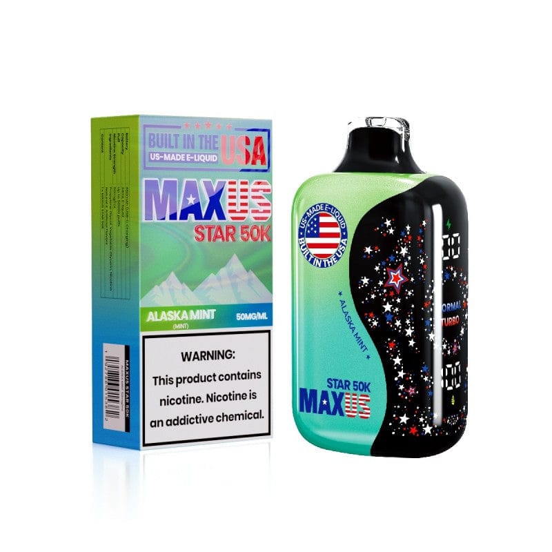 Alaska Mint Maxus Star Disposable Vape 50K Puffs Alaska Mint Maxus Star Disposable Vape 50K Puffs