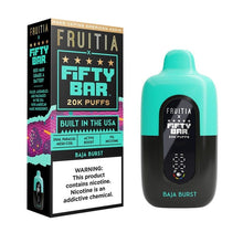 Load image into Gallery viewer, Baja Burst Fruitia x Fifty Bar Vape 20K Disposable
