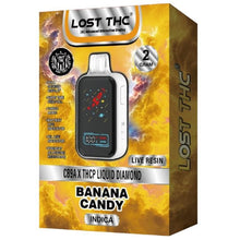 Load image into Gallery viewer, Banana Candy Indica Lost THC CB9A THCP Liquid Diamond Disposable Vape 2gm