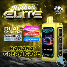 Cargar imagen en el visor de la galería, Banana Cream Cake Hotbox Elite Disposable Vape upto 50K