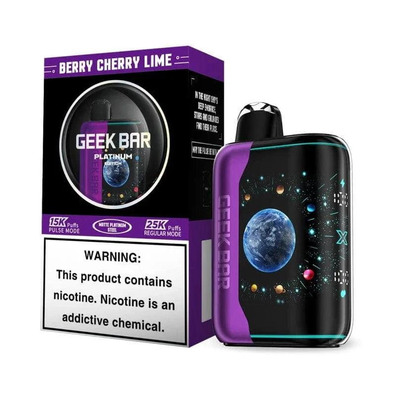 Berry Cherry Lime (Platinum New) Geek Bar Pulse X Vape - 25K Berry Cherry Lime (Platinum New) Geek Bar Pulse X Vape - 25K