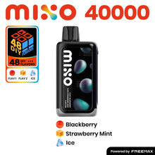 Load image into Gallery viewer, Blackberry/Strawberry Mint Ice FreeMax Mixo 40K Disposable Vape Dual Flavor