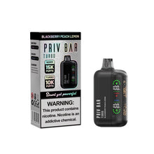 Load image into Gallery viewer, Blackberry Peach Lemon Priv Bar Turbo 15000 Disposable Smok