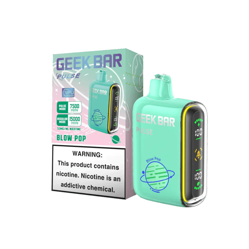 Vape desechable Blow Pop Geeek Bar Pulse 15000 | Precio $ 15,99 Vape desechable Blow Pop Geeek Bar Pulse 15000 | Precio $ 15,99