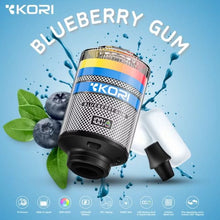 Load image into Gallery viewer, Blue Berry Gum Kori Disposable E Hookah Head 120K Puffs