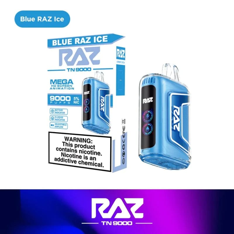 elf bar vape uk Blue Raz Ice Raz TN9000 Vape