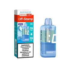 Cargar imagen en el visor de la galería, ( Pod Only ) - Charger Kit Required / Blue Razz Ice (Crystal Cube) Off Stamp X Cube Crystal Cube 35K