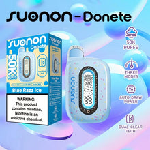 Load image into Gallery viewer, Blue Razz Ice Suonon Donette 50K Disposable Vape