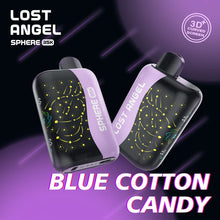 Load image into Gallery viewer, Blue Cotton Candy Lost Angel Sphere 35K Disposable Vape 35000