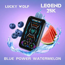Load image into Gallery viewer, Blue Power Watermelon Lucky Wolf Legend 25K Disposable