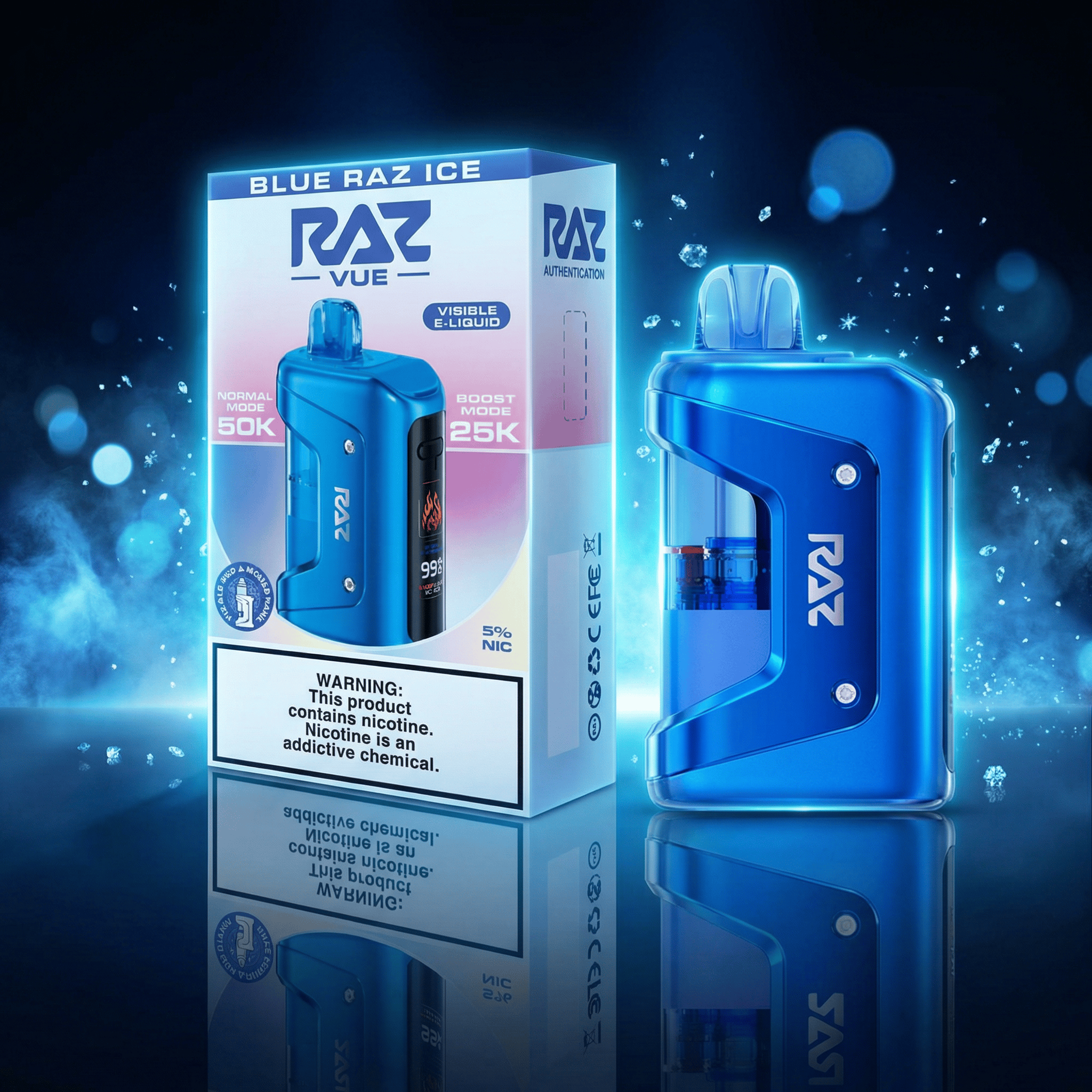 Blue Raz Ice Raz Vue Disposable Kit Blue Raz Ice Raz Vue Disposable Kit