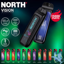 Load image into Gallery viewer, Blue Razz North Vision Vape 15K Disposable