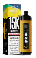Load image into Gallery viewer, Blueberry Lemonade Al Fakher Crown Bar Ice Adjust 15000 Disposable