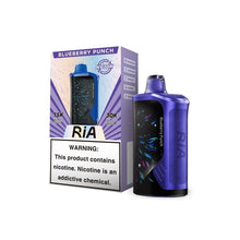 Load image into Gallery viewer, Blueberry Punch Ria NV30K Vape Disposable 30000 Puffs