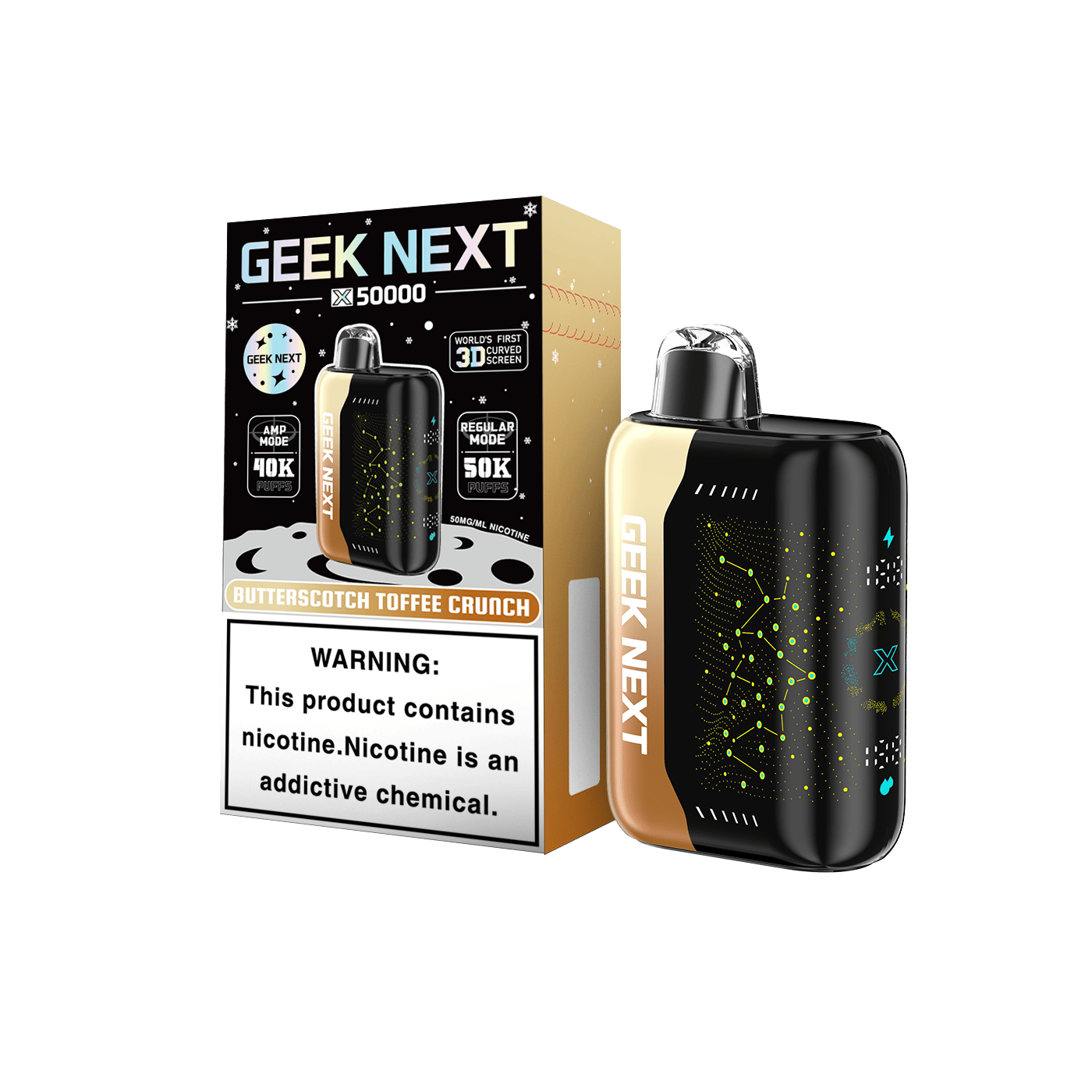 Butterscotch Toffee Crunch Next X50000 50K Disposable Vape Butterscotch Toffee Crunch Next X50000 50K Disposable Vape