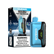 Load image into Gallery viewer, Clear Oxbar Astro Maze 50K Vape Disposable 50000 Puffs