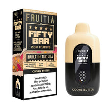 Load image into Gallery viewer, Cookie Butter Fruitia x Fifty Bar Vape 20K Disposable