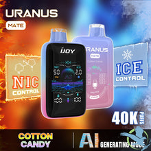 Load image into Gallery viewer, Cotton Candy Ijoy Uranus Mate 40K Disposable Vape 40,000 Puffs