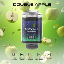 Cargar imagen en el visor de la galería, Double Apple Smookah Disposable Hookah Head 2 in 1 Vape 100K Puffs 160ML