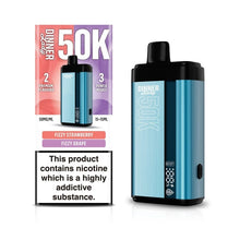 Cargar imagen en el visor de la galería, Fizzy Strawberry & Fizzy Grape Dinner Lady Row DL50K Vape Disposable