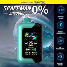 Load image into Gallery viewer, Fresh Mint Spaceman SP40000 Zero Nicotine Disposable Vape