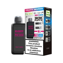 Load image into Gallery viewer, Fruity Worms (Pod Only) Pod Juiceee SVOPP 30k Disposable Flavor Pod and Battery