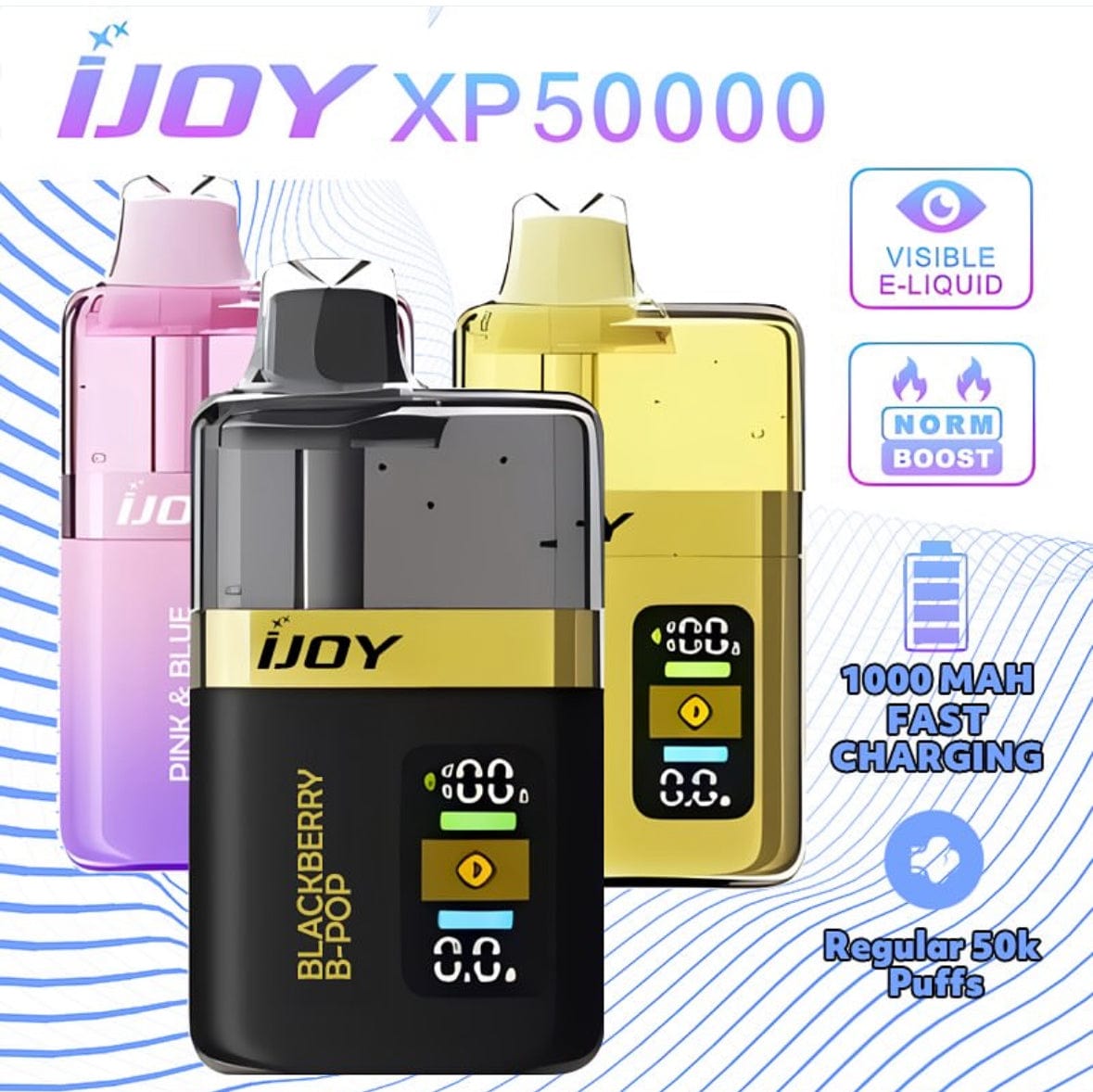 iJoy XP50000 Disposable Vape 50K Puffs & Smart Display iJoy XP50000 Disposable Vape 50K Puffs & Smart Display