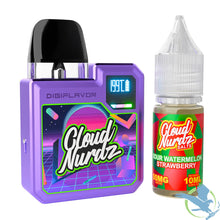 Cargar imagen en el visor de la galería, Future Purple (50mg Cloud Nurdz - Sour Watermelon Strawberry) GeekVape Digiflavor Digi-Q Pod System Starter Kit With 2 x 2ML GeekVape Q Cartridge & 10ML E-Liquid Bottle