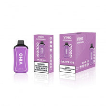 Cargar imagen en el visor de la galería, 10 Pack / Grape Ice (Signature Series) (New) VIHOOO Supercharge 20K Disposable Vape