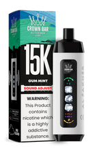 Load image into Gallery viewer, Gum Mint Al Fakher Crown Bar Ice Adjust 15000 Disposable