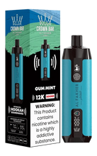 Cargar imagen en el visor de la galería, Gum Mint / Single Al Fakher Crown Bar Sound Disposable Vape 12000 Puffs