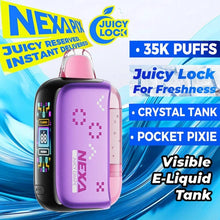 Cargar imagen en el visor de la galería, Juicy Grape Nexa Pix 35K Disposable Vape