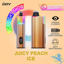 Load image into Gallery viewer, Juicy Peach Ice Ijoy Xp IO 50000 Disposable Vape