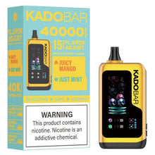 Load image into Gallery viewer, Juicy Mango + Just Mint Kado Bar Flavor Adjust Disposable 40000 Puffs