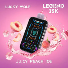 Load image into Gallery viewer, Juicy Peach Ice Lucky Wolf Legend 25K Disposable