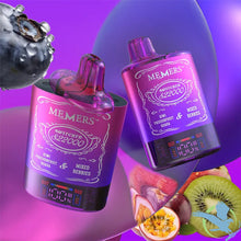 Load image into Gallery viewer, Kiwi Passionfruit Guava / Mixed Berries Memers Switcher S22000 Disposable Vape Device With Switchable Lid & Power Screen