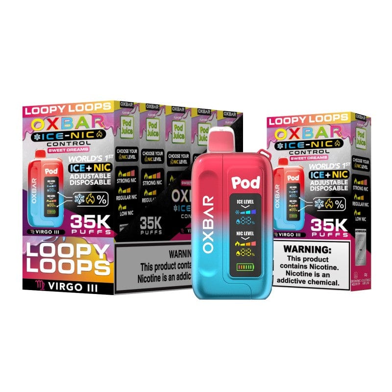 Loopy Loops - Oxbar Pod Juice Disposable 35k Nic Switch Loopy Loops - Oxbar Pod Juice Disposable 35k Nic Switch