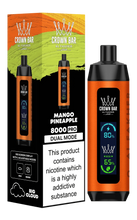 Load image into Gallery viewer, Mango Pineapple / Single Al Fakher Crown Bar Vape 8000 Puffs