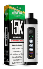 Load image into Gallery viewer, Menthol Al Fakher Crown Bar Ice Adjust 15000 Disposable
