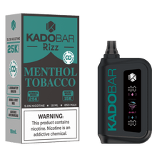 Load image into Gallery viewer, Menthol Tobacco Kado Bar Rizz 25K