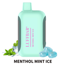 Load image into Gallery viewer, Menthol Mint Ice Luffbar Dually Disposable Vape with 20000 Puffs