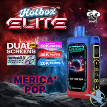 Cargar imagen en el visor de la galería, Merica' Pop Hotbox Elite Disposable Vape upto 50K