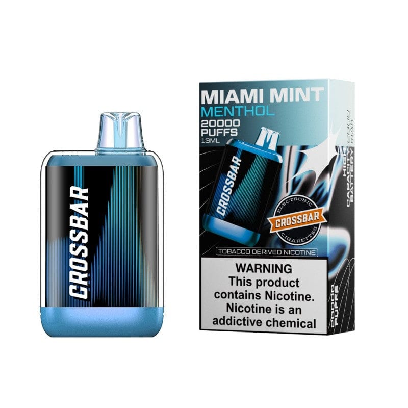 Miami Mint Menthol Cross-Bar 20K Disposable Vape Puffs Miami Mint Menthol Cross-Bar 20K Disposable Vape Puffs