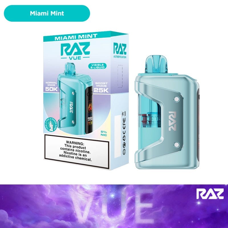 elf bar vape uk Miami Mint Raz Vue 50k Disposable Vape