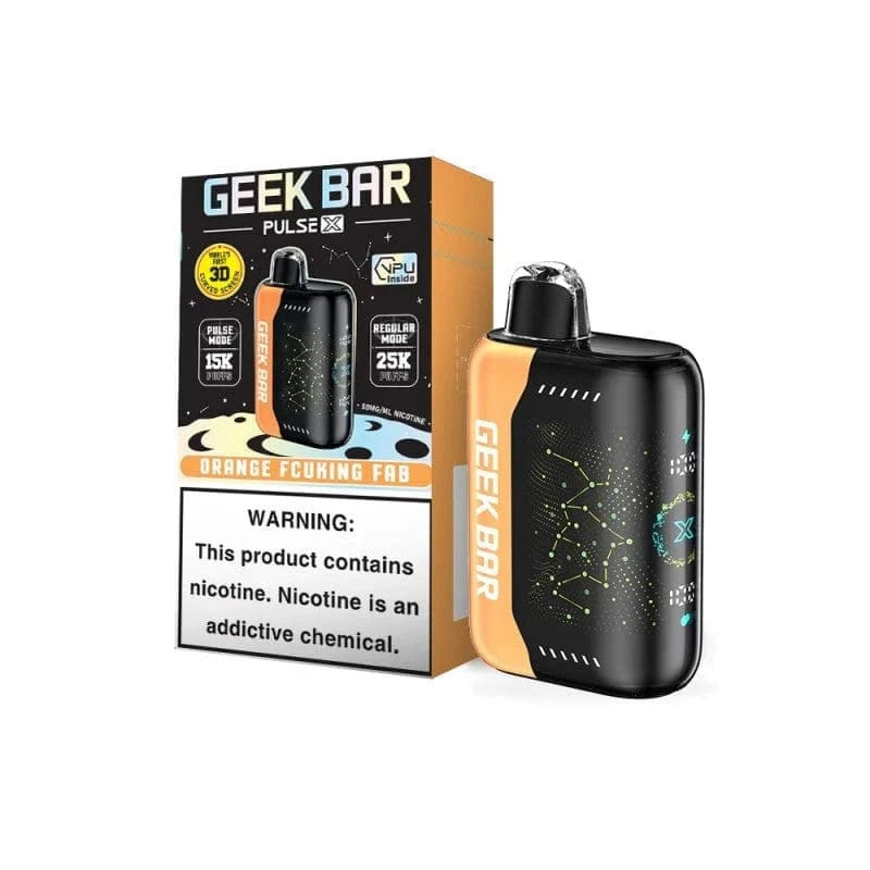Orange Fcuking Fab Geek Bar Pulse X Vape Disposable - 25K