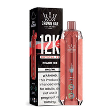 Load image into Gallery viewer, NN - Peach Ice Al Fakher Crown Bar Crystal V2 Disposable 6mg